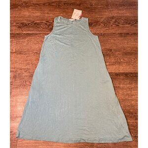 NWT LuLaRoe Charlotte Tank Swing Dress Solid Turquoise Size XS